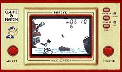 une photo d'Ã©cran de Popeye (Widescreen) sur Nintendo Game and Watch